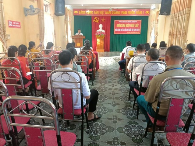 Phường Nam Hồng với nhiều hoạt động hưởng ứng ngày pháp luật nước Cộng hòa xã hội chủ nghĩa Việt Nam