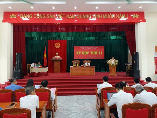 Kỳ họp thứ 11 HĐND phường Nam Hồng khóa VII nhiệm kỳ 2021 -2026 diễn ra thành công tốt đẹp.